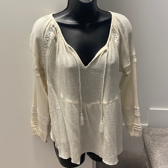 Woman’s Cream Bohemian blouse - Picture 1 of 5